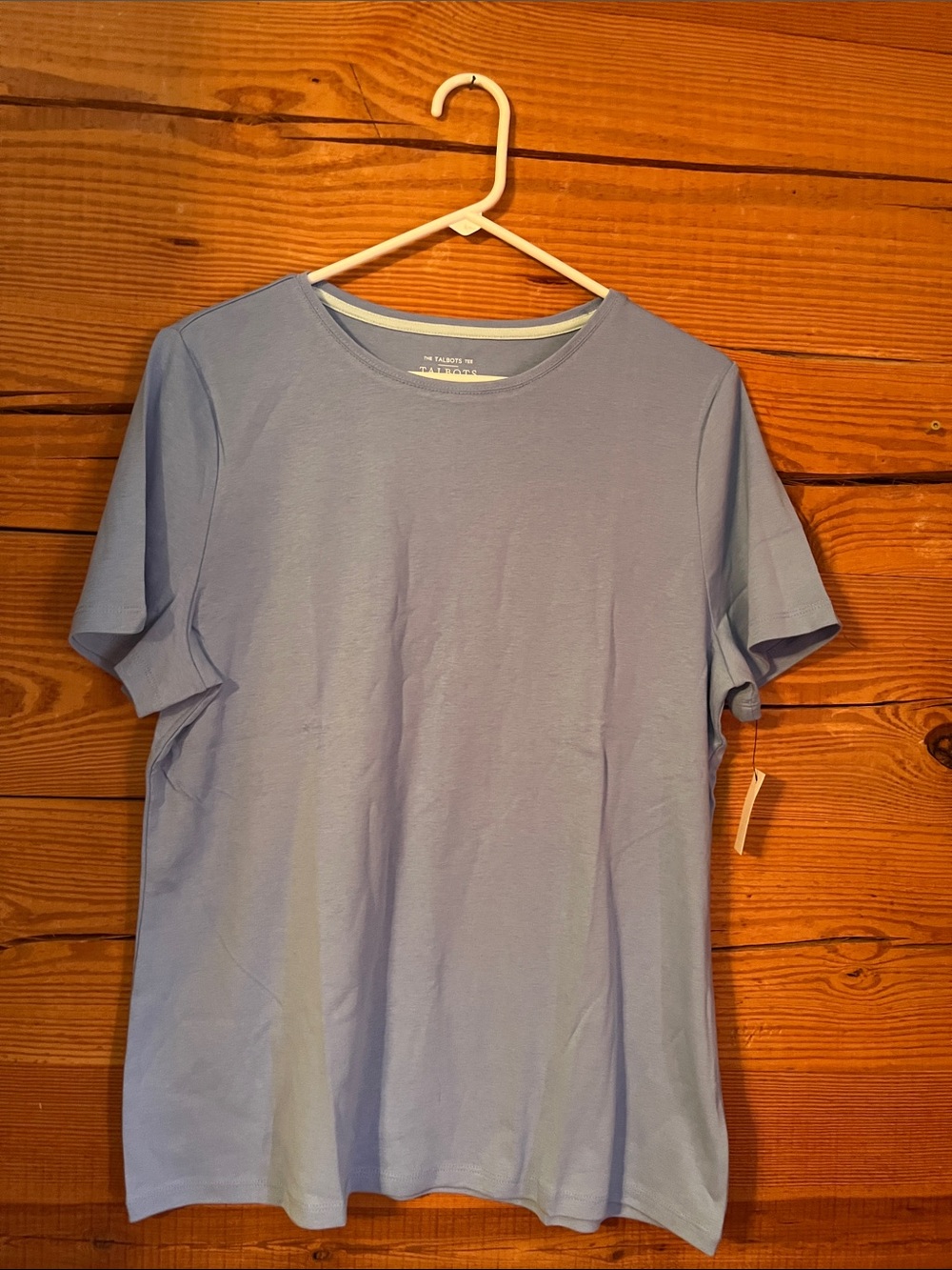 Talbots Light Blue Short Sleeve Crew Neck Tee